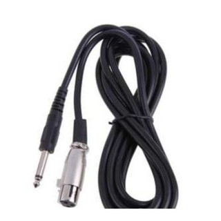 Di shop สายไมค์ 3Pin female to 6.35mm 5M Microphone Cable