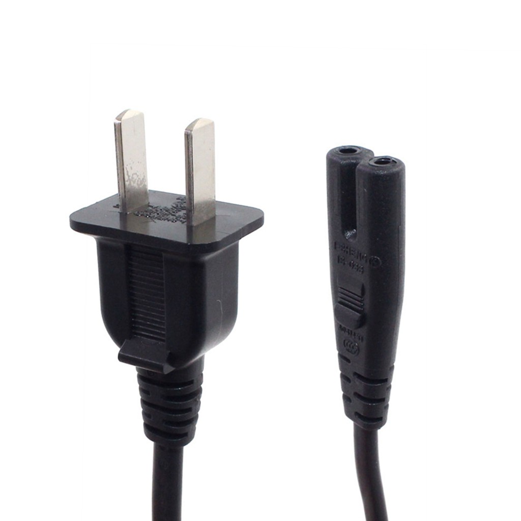 US 2pin ถึง C7 รูป 8 ปลั๊ก AC สายไฟสําหรับกล้อง,เสียง,Samsung TCL Philips TV Monitor Charing, 1.8 m/