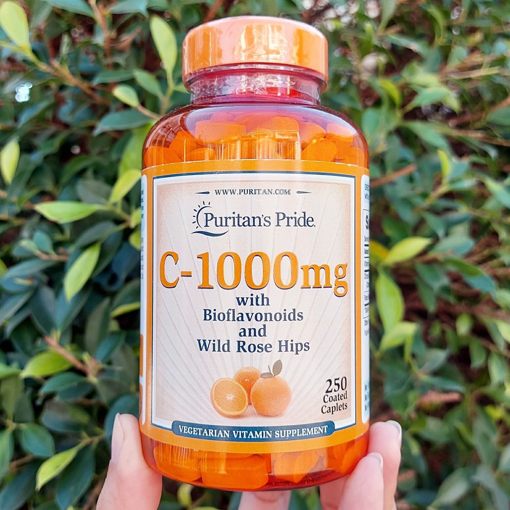 ว ตาม นซ ไบโอฟลาโวนอยด โรสฮ ปส C 1000 Mg With Bioflavonoids Rose Hips 250 Coated Caplets Puritan S Pride Shopee Thailand