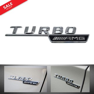 โลโก้ โลโก้ติดรถยนต์ ติดแต่งประดับรถ TURBO AMG