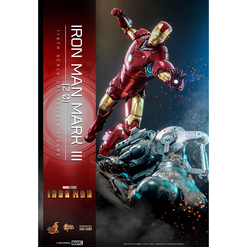 🕊️พร้อมส่ง Hot Toys MMS664D48 1/6 Iron Man - Iron Man Mark III (2.0)