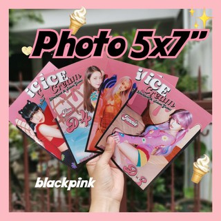 blackpink icecream รูป 5x7 นิ้ว kpop black pink