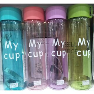 พร้อมส่ง4สี แก้วเชคแก้วพกพา ขนาด 350 ml. มีสเกลบอกปริมาณ