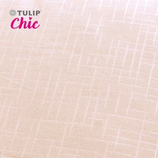 TULIP CHIC สีพื้นอัดลาย CHIC M01 ชุดเครื่องนอน ผ้าปูที่นอน ผ้านวม สัมผัสนุ่ม สบายสไตล์มินิมอล