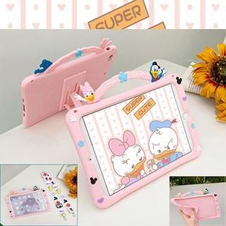 เคสไอแพด Huawei MediaPad T10S T10 M5 lite 8.0 T5 10.1 10.0 M6 8.4 10.8 Matepad 11 10.4 PRO 10.8 trend Cute Cartoon TPU soft case กรณีป้องกัน ซิลิโคนป้องกันลดลงแขนป้องกัน