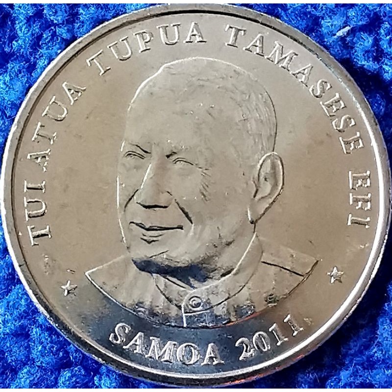 เหรียญ​ต่างประเทศ​ ซามัว Samoa, 10 Sene, ไม่​ผ่าน​ใช้​ UNC, #​3801