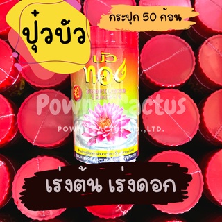 ปุ๋ยบัว กระปุก 50 เม็ด เร่งต้น เร่งใบ เร่งโต เร่งดอก เร่งสี