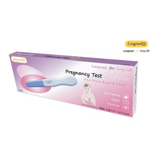 Longmed Pregnancy Test ชุดตรวจตั้งครรภ์ ที่ตรวจตั้งครรภ์ แบบปากกา จำนวน 1 กล่อง บรรจุ 1 ด้าม 18062