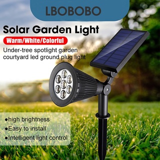 7 Led Solar Spotlight โคมไฟสนาม 2สี ไฟปักสนาม7LED Solar Spotlight ไฟพลังงานแสงอาทิตย์ สวน