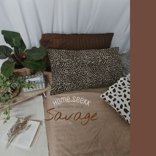 🍑พร้อมส่ง🍑Savage Pillowcases ปลอกหมอนหนุนและหมอนข้าง Savage Collections🐗🍃