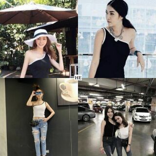 เสื้อปาดใหล่สายเดี่ยว