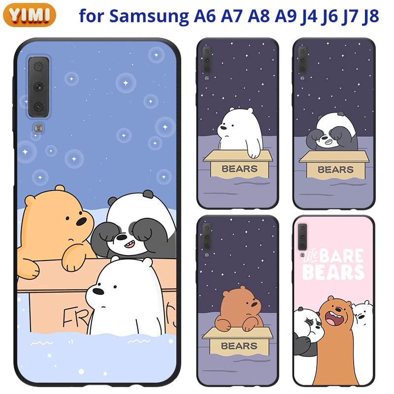 เคส SAMSUNG A22 A42 A50 A30S A50S A20S A21S J4+ J6+ J7+ J7 Prime Pro มือถือสำหรับเคสโทรศัพท์มือถือลายการ์ตูนหมีสําหรับ