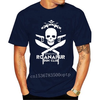 ขายดี เสื้อยืดแขนสั้น พิมพ์ลาย Lagoon Black Lagoon ROANAPUR GUN CLUB 100 สีดํา สําหรับผู้ชาย JOokdj21MMclmc26Size S-5XL