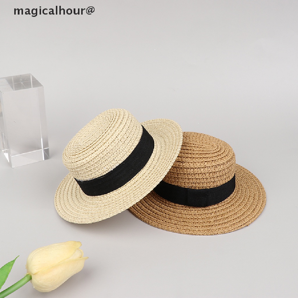 magicalhour Doll House Doll Straw Cute Hat Sun Cap for Doll Accessories Decoration *On sale
