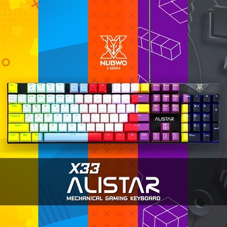 💥💥พร้อมส่ง💥💥 Nubwo X33 ALISTAR Gaming Keyborad 🚩🚩 รับประกันศูนย์ 2 ปี 🚩🚩