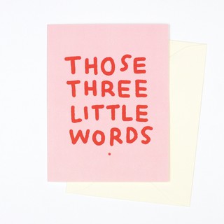 Pianissimo Press การ์ดอวยพร รุ่น Those Three Little Words