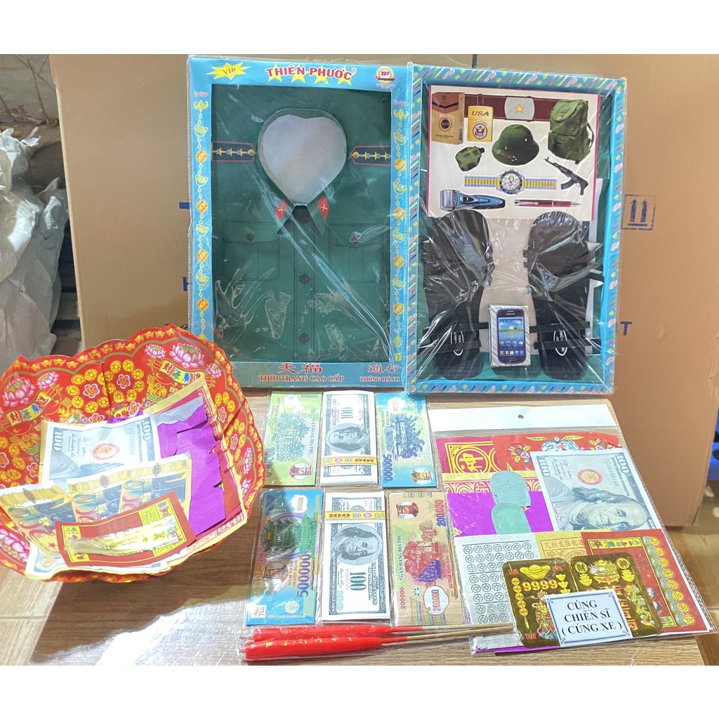 ชุดกระดาษถวายทหาร Thien Loc [July 27] - สินค้าม้าคุณภาพสูง