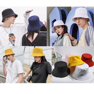 แหล่งขายและราคา(W) หมวกบักเก็ต หมวกปีกรอบ Bucket hat หมวกกันแดดอาจถูกใจคุณ