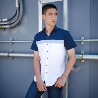 🔥รหัส J004🔥เสื้อเชิ้ตแขนสั้น เสื้อใส่เที่ยว เสื้อใส่งานแต่ง