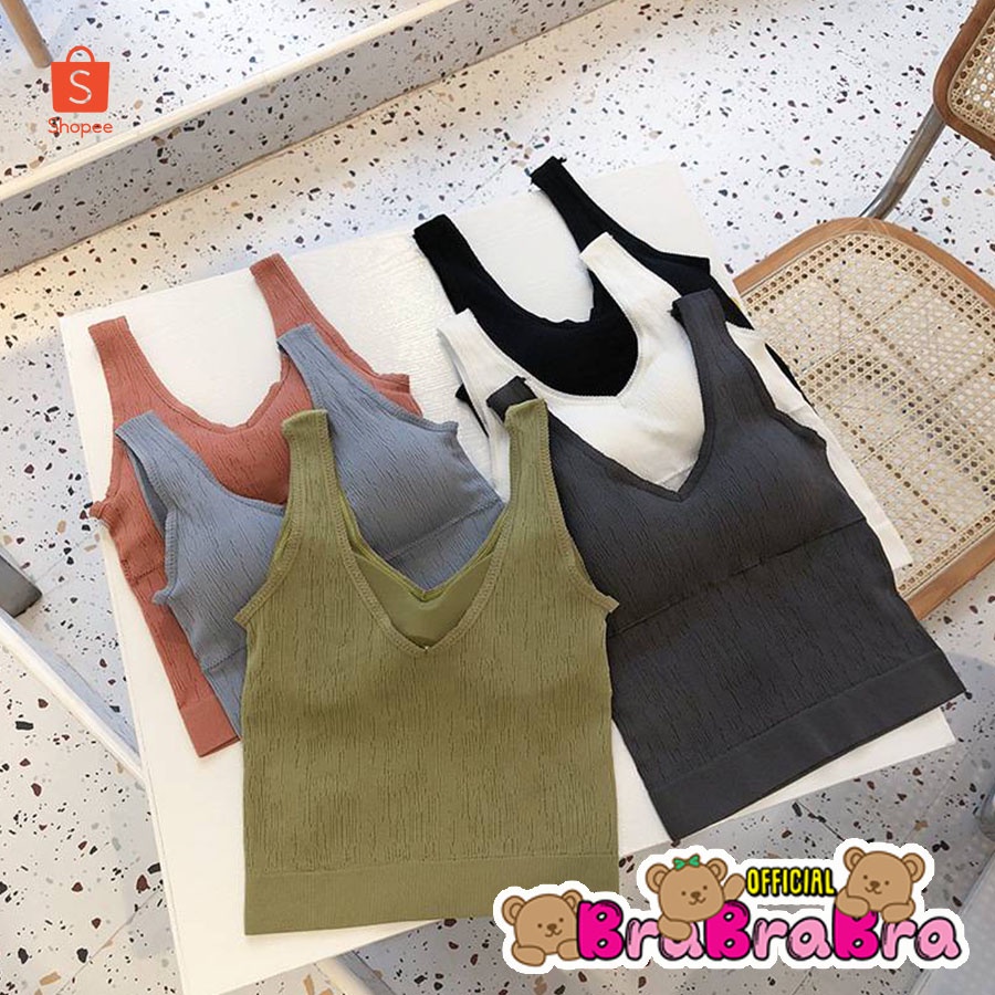[ส่งจากไทย]   #bra-137 เสื้อกล้าม สปอร์บรา แบบเต็มตัว ผ้าดีลอน – โปรปัง