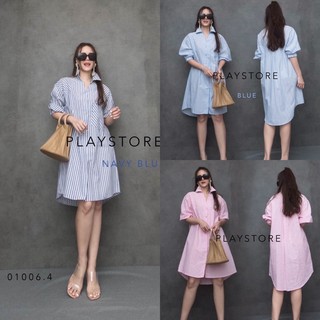 ••MiRRoRSiSTER’s  GaGi Stripe Shirt Dress••