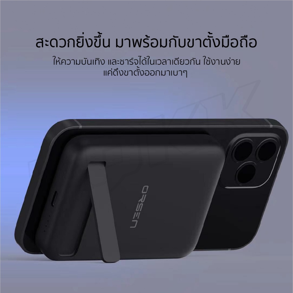 [ใช้โค้ด เหลือ559บ.] Orsen by Eloop EW52  10000mAh แบตสำรองไร้สาย  PowerBank Wireless Charger - รูปที่ 2