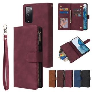 เคสโทรศัพท์หนังฝาพับพร้อมช่องใส่บัตรสําหรับ Samsung S20 FE Ultra S10 Plus Note 20 10 Plus