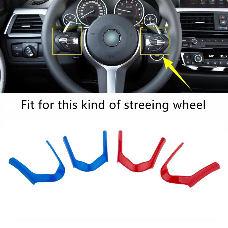 พวงมาลัยรถตกแต่งกรอบสําหรับ BMW F20 F22 F21 F30 F32 F33 F36 F06 F12 F13 X5 F15 X6 F16 M-Sport