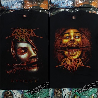 เสื้อยืด Chelsea Grin Baju Band EP Evolve Rock Metal สไตล์วินเทจ | ร็อคร้อน | เสื้อยืดลําลอง ผ้าฝ้าย 100% แขนสั้น พิมพ์ลายวงร็อค lelaki สีดํา พลัสไซซ์ XS-XXXL ของขวัญวันเกิด สําหรับผู้ชาย