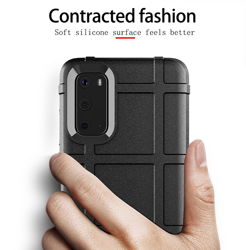 สําหรับ Samsung Galaxy S20 S20 FE S20 Plus S20 Ultra Hybrid กันกระแทกโล่เกราะนุ่มป้องกันเคสโทรศัพท์ฝาครอบ ราคา ถูกที่สุด ดีลบีเคเค แกลเลอรีภาพที่ 5