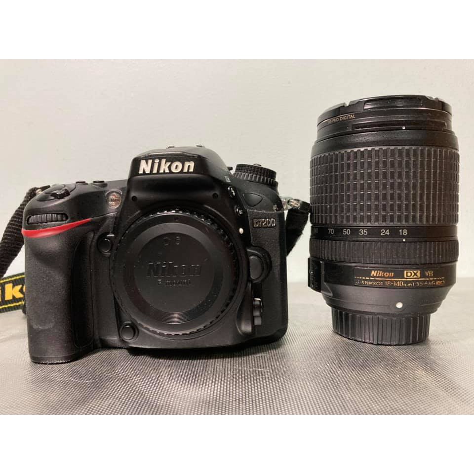 กล้องมือสอง Nikon D7200 18/140 mm แถมขาตั้งกล้อง+กระเป๋า