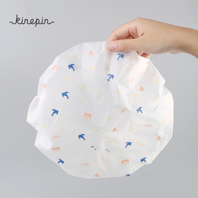 Kinepin Shower Cap “Love Letter” หมวกอาบน้ำ หมวกคลุมผม ลายจดหมายรัก 1ชิ้น
