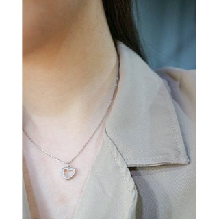 Lara necklace สร้อยเงินแท้ ชุบทองคำขาว