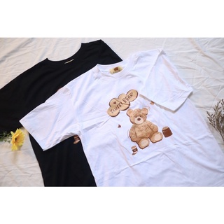 เสื้อยืด oversize ลาย fluffy bear