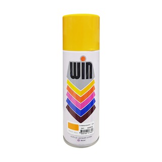 สีพ่น อุปกรณ์ก่อสร้าง สีกระป๋อง สีสเปรย์ WIN #241 Medium Yellow 400CC