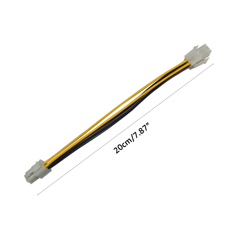Fun 20 ซม.8 นิ้ว ATX 4 Pin ชาย 4Pin หญิง PC CPU Power Extension อะแดปเตอร์สายไฟเชื่อมต่อ