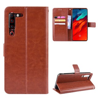 เคสสำ Lenovo Z6 Pro Lenovo Z6Pro LenovoZ6 Pro z6 pro Case Leather เคสฝาพับ มือถือแล