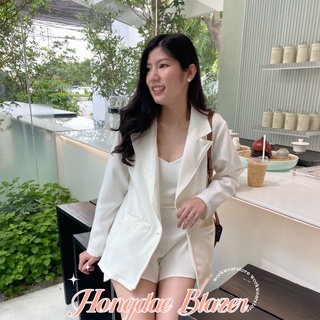 [Freesize] Hongdae Blazer 🥳✨🥐🧵🫶🏻  Blazer เสื้อคลุมแขนยาว มินิมอล  เกาหลีเกาใจ ใส่ได้ทุกโอกาส แมชลุคเท่ ลุคทำงานได้