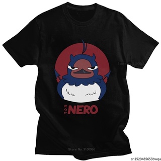 เสื้อยืดแขนสั้นพิมพ์ลาย Clover Nero สไตล์ญี่ปุ่นสําหรับผู้ชายสีดํา