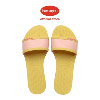 Havaianas รองเท้าแตะ ลายเลม่อน สีเหลือง สําหรับผู้หญิง