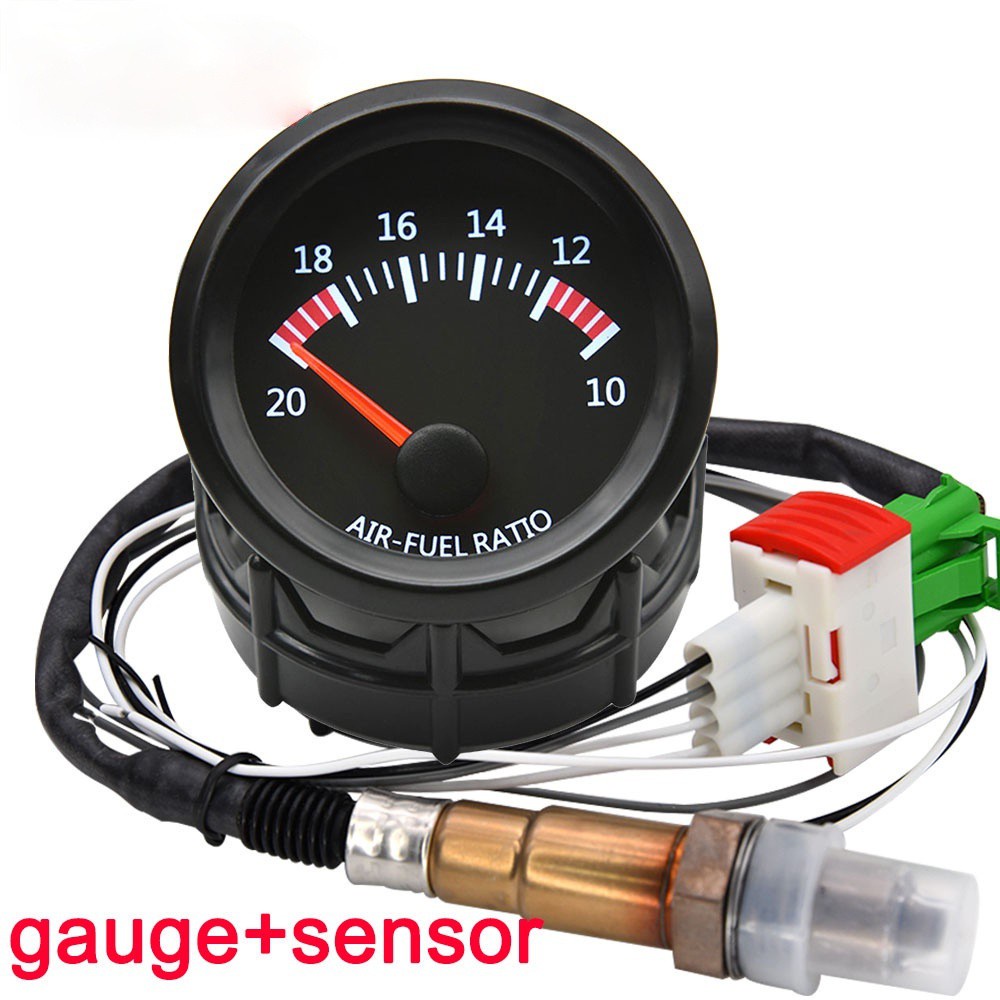 Universal 2 "52 มม.รถ Auto Air การใช้ Ratio Gauge 12V Racing Air การใช้เมตร Narrowband O2 เซนเซอร์ออกซิเจน turbo gauges