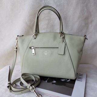 👑ผ่อน0%~แท้100%👑 กระเป๋าสะพาย สีชมพู พัดหนัง 13 นิ้ว  COACH 79997 PRAIRIE SATCHEL F79997 IM/BLOSSOM
