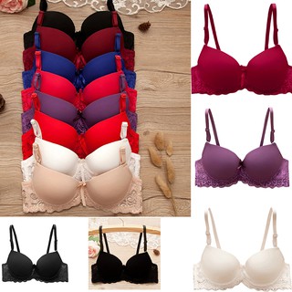 บราดันทรงอกชิด สำหรับสตรี Women Have Rims Sexy Lace Push Up Bra