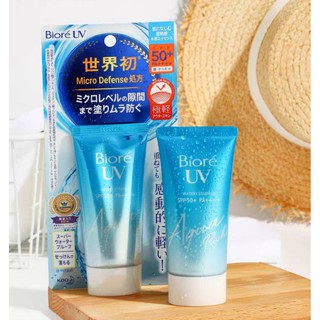 ครีมกันแดด Biore UV Aqua Rich Watery Essence MicroDefense ครีมกันแดดบีโอเร จากญี่ปุ่น SPF50+/PA++