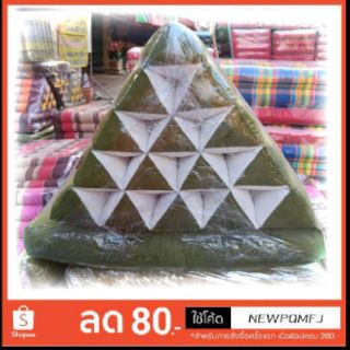 SCTHAIหมอนสามเหลี่ยมลายขิต15ช่อง มีเบาะ1ชั้น( ใส่โค้ดF565ลดทันที5บาท)