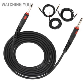 Watching You Guitar Cable Black Injection Head Cord Electric Instrument Accessories for Bass Piano