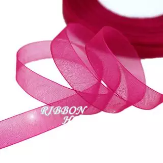 12 มม. (50 หลา/ม้วน) ริบบิ้นออร์แกนซ่า ขายส่งห่อของขวัญตกแต่งริบบิ้นคริสต์มาส