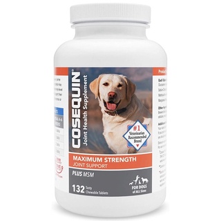 Cosequin ขวดกลาง 132 เม็ด Maximum Strength Joint Health Glucosamine บำรุงข้อสำหรับสุนัข