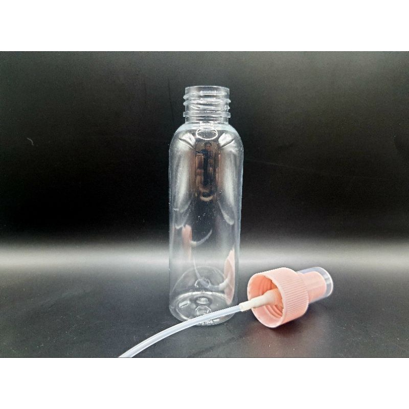 [ซื้อ 1 แถม 1] ขวด PET หัวสเปร์ย สีชมพู 100ml