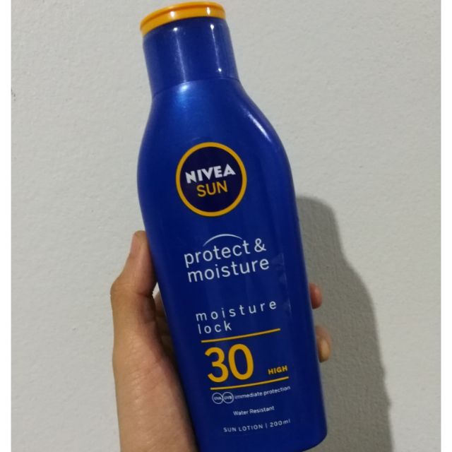 200ml กันแดด กันน้ำ Nivea sun protect & moisture lock SPF30 sunscreen ...